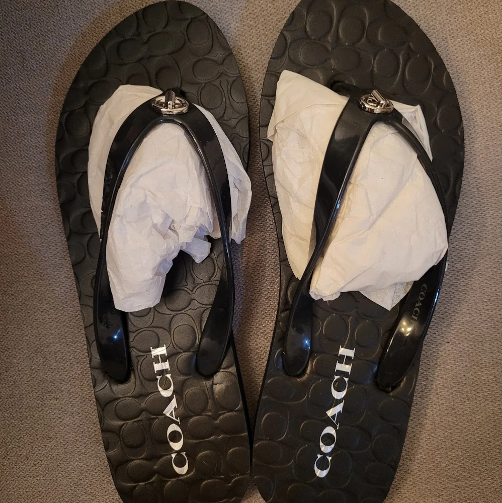 NWOT Coach Sandals - Picture 1 of 3